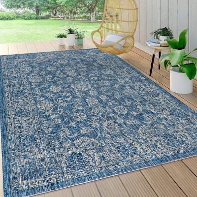 JONATHAN Y Tela Bohemian Textured Weave Floral Indoor/Outdoor Area Rug