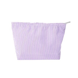 Unique Bargains Seersucker Stripes Makeup Bag 1 Pc - 1 of 4