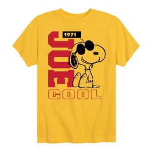 Boys' - Peanuts - Joe Cool Collegiate Short Sleeve Graphic T-Shirt - 1 of 4
