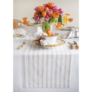 Solino Home Striped Linen Table Runner | Capri Ticking Stripe - 1 of 4