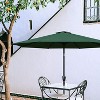 Gulches Simple Deluxe 9ft Outdoor Market Table Patio Umbrella with Button Tilt, Crank and 8 Sturdy Ribs for Garden, Green - 3 of 4