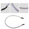 Unique Bargains Women's Hairband 2 Rows Rhinestone Headband 0.31 Inch Wide 1 Pc - 4 of 4