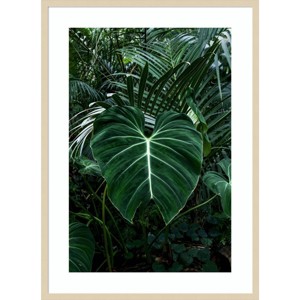 30"x41" Tropical Leaf 3 by PhotoINC Studio Wood Framed Wall Art Print - Amanti Art: Giclee, Acrylic, Fir Wood - 1 of 4
