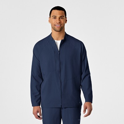 Wink W123 Men's Zip Front Warm Up Jacket