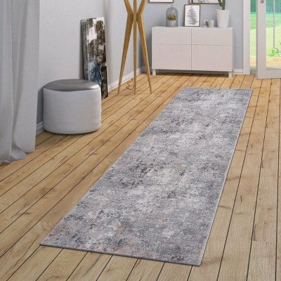 Kumasinova Stain-Resistant Area Rug, Non-Shedding Door Mat, Kid & Pet-Friendly, GrayMulti Abstract Area Rug for Living Room, Latex-Free Cotton Backing