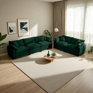 2-Piece Corduroy Sofa Set (2-Seater + 3-Seater) - 1 of 4