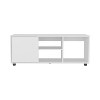 Vynxaria Modern TV Stand, White, 51" Wide, One Door Cabinet, Four Open Shelves, Model for TVs up to 60" - 2 of 4