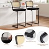 FURNIinspire Dining Chair, Counter Height Bar Stools Set of 2, Bar Chairs and Stools, Armless, Ideal for Kitchen Islands, Black, 18.9"*17.7"*42.5" - 4 of 4
