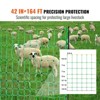 VEVOR Electric Fence Netting, 42" H x 164' L, PE Net Fencing with Posts & Double-Spiked Stakes, Utility Portable Mesh for Goats, Sheep, Lambs, Deer - 3 of 4
