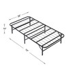 VECELO Modern Foldable Bed Frame Folding Simple Metal bed Frame 14-inch High Folding Bed Underbed Storage Easy Assembly - 3 of 4