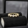 Jewelry Avalanche 20G 14K Gold Bezel Set Princess Cut & Round Diamond Nose Hoop Ring - 4 of 4