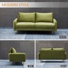 Velvet Loveseat Modern Sofa Tufted Couch with Metal Legs for Living Room, Office - 4 of 4