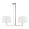 Livex Lighting Hayworth 2 - Light Chandelier in  Brushed Nickel - 4 of 4