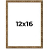PosterPalooza | Textured Gold Picture Frame - UV Acrylic, Foam Board Backing, Hanging Hardware - 3 of 4