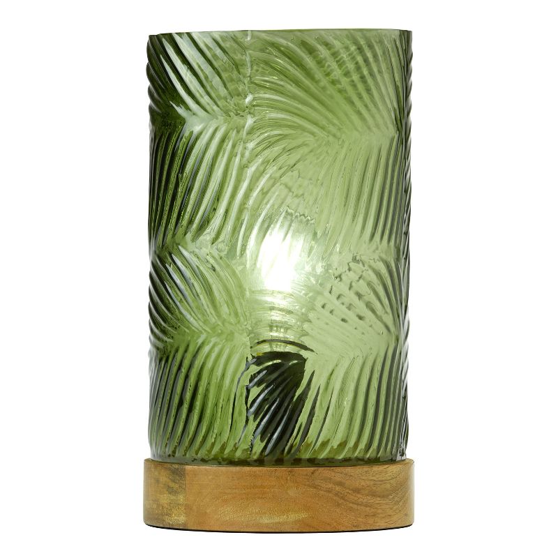 River of Goods 11.5&#34; Shira Green Glass Accent Lamp, 1 of 11