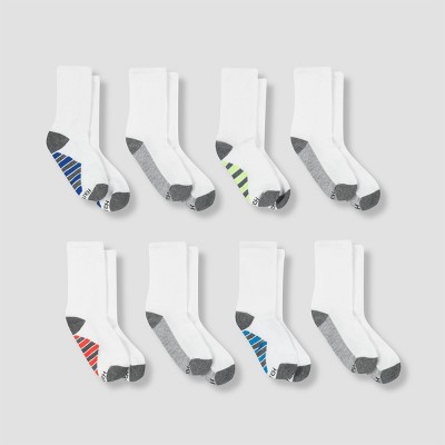 boys white sports socks