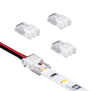 Armacost Lighting SureLock Pro 2 Pin LED Strip Light Tape to Wire Channel Connectors 4pk Light Accessory - 1 of 4
