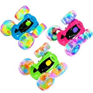 Contixo SC3 RC Stunt Car 4WD – 3‑Pack, Double‑Sided 360° Flip Racer with LED Lights & Wristband Remote, Ages 4+ - 1 of 1