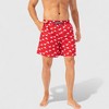 Anna-Kaci Active Men's Tropical Print Swim Trunks with Elastic Waistband and Side Pockets - 2 of 4