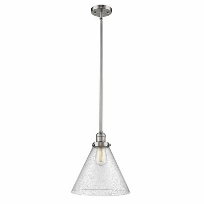 Cone - 1 Light Mini Pendant In Industrial Style-16 Inches Tall and 12 Inches Wide
