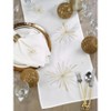 Saro Lifestyle Starburst Napkin, 19" Square, White (Set of 4) - 4 of 4