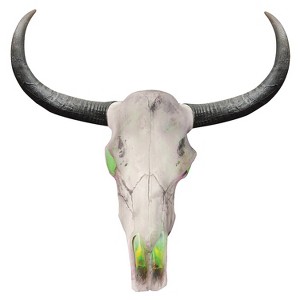Halloween Express 24 in Halloween Light-Up Longhorn Skull - 1 of 4