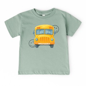 The Juniper Shop SmileyWorld Watercolor Bus Toddler Short Sleeve Tee - 1 of 4