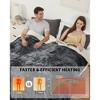 Electric Blanket with Dual Control, Pink Heated Blanket King, Velvet Soft Cozy Heating Blankets, 4 Heat Settings & 10H Auto Off - 2 of 4