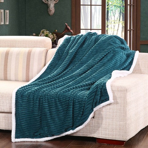 Extremely Cozy And Soft Reversible Faux Shearling Corduroy Throw ...