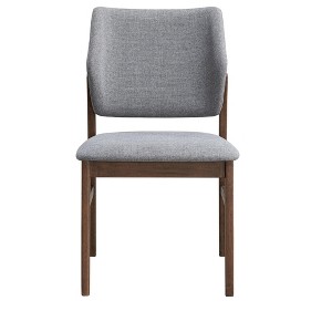 Fabric & Walnut Finish Side Chair (Set of 2) - 1 of 4