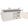 NicBex Storage Bench Shoe Rack Bench with Shoe Storage  with Cushion for Bedroom, Entryway - 2 of 4