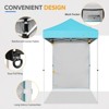 EAGLE PEAK 5x5ft Easy Setup Pop Up Canopy Tent with One Wall - 4 of 4