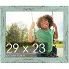PosterPalooza | Photo Size Shabby Chic Green Picture Frame - UV Acrylic, Foam Board Backing, Hanging Hardware - 2 of 4