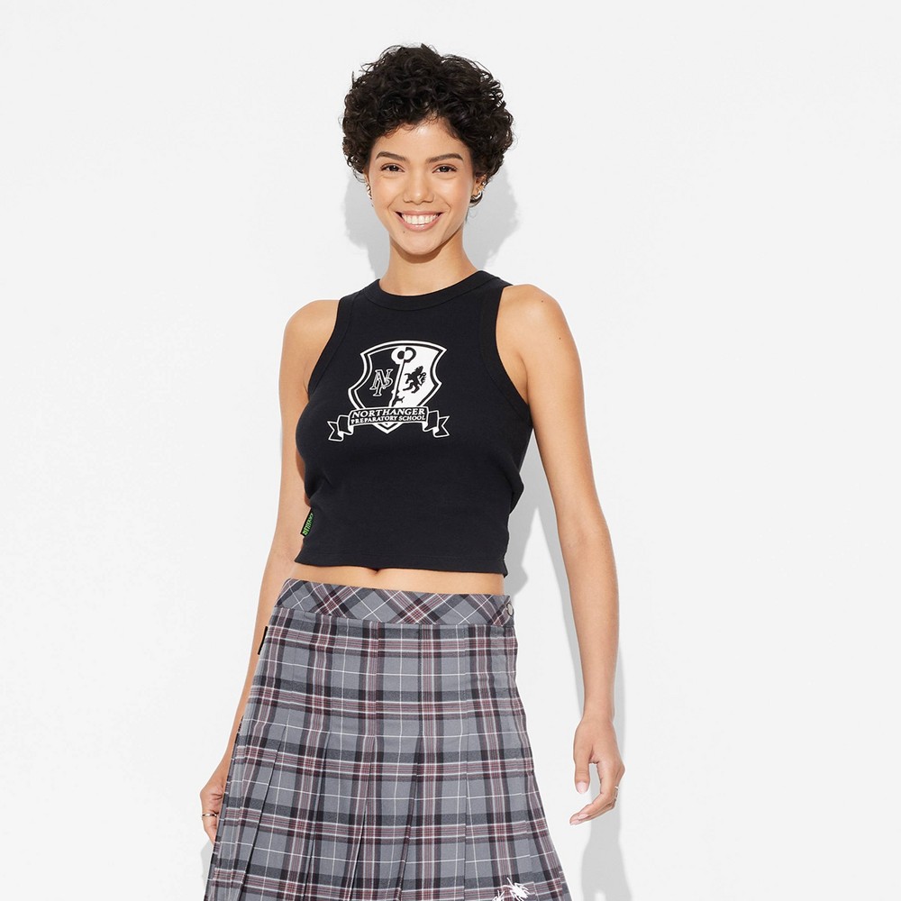Women's Exclusive Beetlejuice Astrid Uniform Graphic Tank Top - Black L