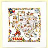Red And White Kitchen Company Decorative Towel Texas Towel  -  1 Towels 22.00 Inches -  State Map 100% Cotton Souvenir  -  Tx01  -  Cotton  - 