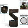 Sunnydaze Indoor Contemporary Decorative Polyresin Winding Showers Tabletop Water Fountain with LED Lights - 13" - 2 of 4