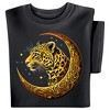 Collections Etc Beautiful Celtic Moon Leopard Short Sleeve Graphic T-Shirt - 2 of 4