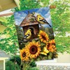 Briarwood Lane Summer House Flag 40x28 For Outdoor Goldfinches and Sunflowers For Summer House Flag - 4 of 4