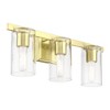 Livex Lighting Clarion 3 - Light Vanity in  Satin Brass - 4 of 4
