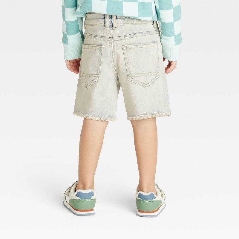 Toddler Boys' Button-Front Pull-On Jean Shorts - Cat & Jack™, 3 of 5