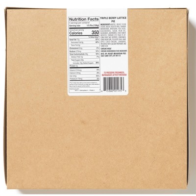 Rocky Mountain Pie 8" Triple Berry Lattice Pie - 24oz