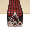 Unique Bargains Christmas Table Runner Red Green Black 72"x13" 1 Pc - 4 of 4
