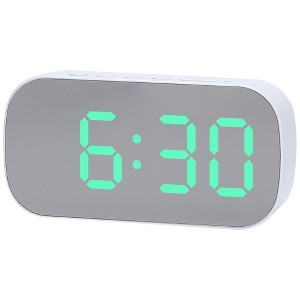 REGALWOVEN Plastic Digital Corded Adjustable Electric Alarm Clock 5.1 x 2.6 x 1.4 inches - 1 of 4