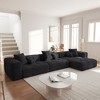 WJShome 144" Sectional Couches For Living Room, L Shaped Couch Modular Sectional Sofa, 3 Seater with Ottoman for Apartment - 2 of 4