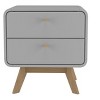 Ren Home Leva 2 Drawer Nightstand - 2 of 4