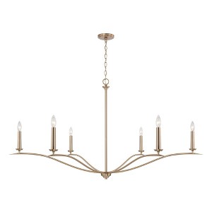 Capital Lighting Grady 6 - Light Chandelier in  Matte Brass - 1 of 4