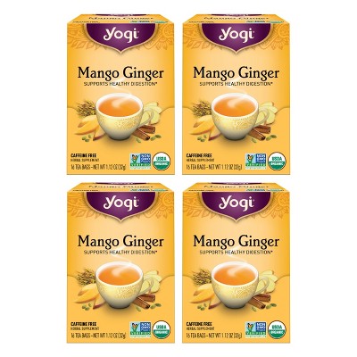 Yogi Tea - Mango Ginger Tea -  64 ct, 4 Pack