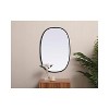 Elegant Lighting Metal Frame Oval Mirror 20x30 - 4 of 4