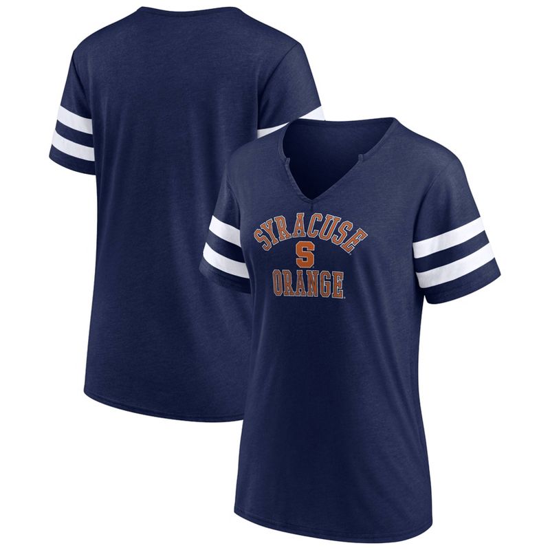 NCAA Syracuse Orange Women&#39;s V-Neck Notch T-Shirt, 1 of 4