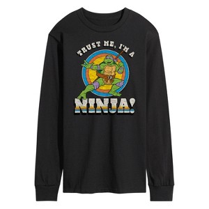 Men's - Teenage Mutant Ninja Turtles - Trust Me Ninja Long Sleeve Graphic T-Shirt - 1 of 4